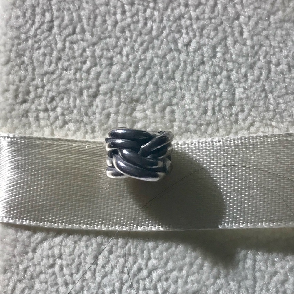 Retired Pandora Silver Braided Charm